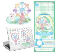 Pegatinas 3D para Scrapbooking | Calcomanías Decorativas Figuras Transparentes | Adhesivos 3D Apilables Impermeables | Para De Teléfono Scrapbook Escritorio Diario Botella De Agua Planificador Cuadern