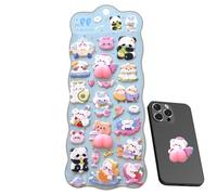 Pegatinas 3D - Pegatinas 3D para scrapbooking, artículos casuales creativos, fuertes, lindos, fáciles de pegar | Pegatinas de gato para botella de agua y decoración de diario, adultos, niños