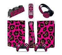 Pegatinas 62487 Para PS5 Consola Disc Edition & Digital Pegatina Vinilo Calcomanía Cubierta Para Ps5 Mando & Estación Carga & Auriculares & Multimedia Cubierta De Calcomanía(Disc Version)