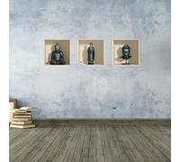 Pegatinas adhesivas 3D | Pegatina de pared con efecto 3D Buda - Pegatinas de pared para dormitorio adulto - Pegatinas de pared 3D - Decoración de pared de salón - Pegatinas de pared Trompe el ojo | 30