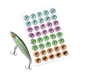 Pegatinas Adhesivas 4D para Ojos De Señuelo: Construcción Realista Elevada De Calidad, Poder De Atracción De Flash En Aguas Profundas, Fácil Aplicación, Mejora El Gatillo De Ataque del Atracti