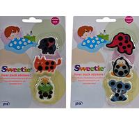 Pegatinas adhesivas con indicador de fiebre, cristal líquido, termómetro, parche para niños y adultos, 2 PAC 6 pegatinas