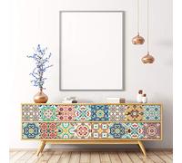 Pegatinas adhesivas para mueble | Pegatinas autoadhesivas de azulejos de cemento - Decoración para mesas, armarios y estanterías | 40 x 60 cm