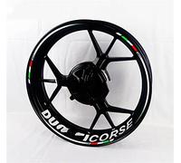 Pegatinas Adhesivo para Cubo De Llantas De Ruedas De Motocicleta con Impermeable Y Reflectante para Ducati 696/821/848/899/1199/1299(Color:E)