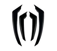 Pegatinas Alerón Parachoques Delantero Moldura Lateral Guardabarros para Alfa para Romeo para Stelvio 2017+(Negro Brillante)