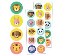 Pegatinas Animales Infantiles Grandes - 20 Hojas, 200 Piezas