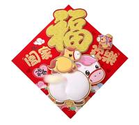 Pegatinas Año Del Caballo 2026 - Decoraciones De Interior Chinas Lindas 3D De Dibujos Animados - Decoraciones De Año Nuevo | Para Puerta Casa Coche Oficina Escuela Café Librería