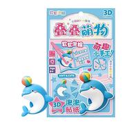 Pegatinas apilables 3D, para hacer miniaturas relajantes, calcomanías decorativas gruesas 3D, para decoración de páginas, de cumpleaños, aulas, recompensas, entusiastas de niños, niñas y