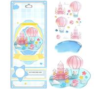 Pegatinas Apilables | Calcomanías Decorativas Figuras Transparentes,Adhesivos Impermeables Apilables para Manualidades - Para De Teléfono Scrapbook Escritorio Diario Botella De Agua Planificador Cuade