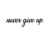 Pegatinas artísticas de diseño Cartas con frases motivacionales para nunca rendirse que dicen gimnasia en casa 20x81.6cm Pegatinas para vidrio Negro
