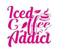 Pegatinas artísticas de vinilo Diseño para el Día Internacional del Café para los Adictos al Café Helado 67.2x72.3cm Se puede modificar y añadir información Rosa roja