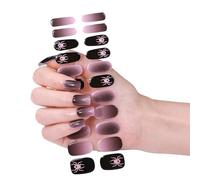 Pegatinas artísticas para uñas, estilo francés, tiras de gel, tiras de gel, tiras de esmalte curadas, calcomanías de decoración, envolturas de esmalte curadas