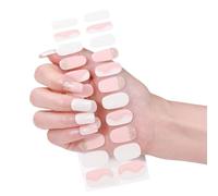 Pegatinas artísticas para uñas, estilo francés, tiras de gel, tiras de gel, tiras de esmalte curadas, calcomanías de decoración, envolturas de esmalte curadas