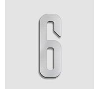 Pegatinas Autoadhesivas Números Casa 7cm, Número Puerta Acero Inoxidable Moderno, Plateado, Para Buzón, Señal Dirección, Decoración Pared Para Habitación Hotel, Oficina, Apartamento(6)