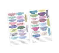 Pegatinas bíblicas diseño inspirador para botellas de agua diario scrapbooking portátil teléfono colorido pegatinas para niños