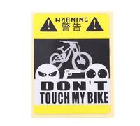 Pegatinas Bicicleta, Pegatinas Bici 3 unidades no tocan mi bicicleta divertida bicicleta motocicleta advertencia advertencia impermeable reflectivo pegatina Uso apto para el parachoques decorativos ac
