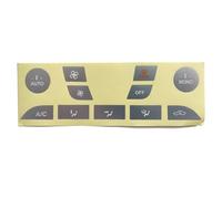 Pegatinas Botón Coche Compatible Con Ford Para Focus 1999 2005 2010 2013 Aire Acondicionado Automóvil Interruptor Climatización Botón Reparación Calcomanía Adhesiva Arreglo Descolorido Feo(Silver)