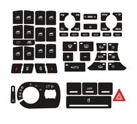 Pegatinas botones coche Universal Decoración Para Botones Pulsadores Calcomanías Para Interruptores De Perilla Desgastados Accesorios Para Molduras Interiores De Automóviles