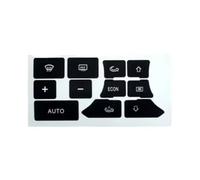 Pegatinas Botones Compatible Con A3 Para 8P 2003-2012 Tablero Coche Botón Control Clima Calcomanía Reparación Kit Restauración Accesorios Interiores
