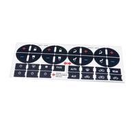 Pegatinas Botones Compatible Con Chevy Para Camiones 3500 2006 2007 2008 2009 2010 2011 2012 2013 2014 Etiqueta Engomada Del Botón Tablero De CA Automóvil