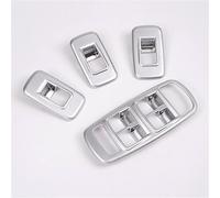 Pegatinas Botones Compatible Con Jaguar Para XE, Accesorios Interiores Automotrices 4 Unids/set ABS Puerta Coche Interruptor Elevación Ventana Cubierta Panel Botones Pegatinas Embellecedoras(2)