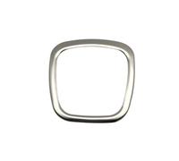 Pegatinas Botones Compatible Con Para A6 Para C6 Para C7 2005-2011 Pegatinas Botones Interiores Kit Accesorios Pegatinas Anillo Decoración Con Logotipo Central Volante(Silver)