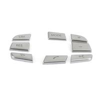Pegatinas Botones Compatible con para GT F01 F02 F06 F07 F10 F12 X3 F25 X4 F26 X1 F48 X5 F15 cubierta de botón de volante Interior automotriz(2)