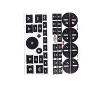 pegatinas botones Compatible Con Saturn Para Outlook Para XR 2009 2010 2011 2012 Kit Reparación Botones Tablero Aire Acondicionado Coche Calcomanía Para Tablero Calcomanía Universal