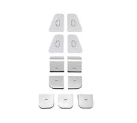 Pegatinas botones del interior Compatible Con Tesla Para Model-3 2017-2023 Para Model-Y 2021-2024 Botones Del Interruptor Del Elevalunas Embellecedor De La Cubierta Del Botón Adhesivo