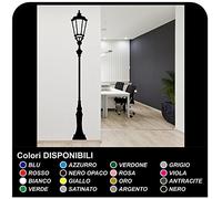 Pegatinas calle pegatinas lámpara de pared decoración antigua únicas nuevas ideas de muebles vinilo pegatinas calcomanías farola antigua (MEDIO (180x24 cm))