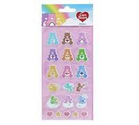 Pegatinas Care Bears,Hoja de 20 calcomanías,Pegatinas hinchadas,Calcomanías para álbumes de recortes,Suministros de papelería,Artículos de papelería de osos de cuidado,Artículos de papelería