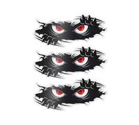 Pegatinas Coche, 3 Piezas 3D Interesante Pegatina Coche, Ojos enojados pegatinas, Pegatinas Coche Personalizadas, Etiqueta de vinilo, para Coche, Moto, Ventana de Carro, Cascos
