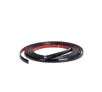 Pegatinas Coche Moldura Cromada para Carrocería Protector Puerta Ventan Techo Tira Protectora Decorativa Impermeable, PVC, Negro Brillante Fibra Carbono Falda Lateral Automóvil