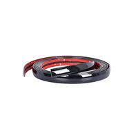 Pegatinas Coche Moldura Cromada para Carrocería Protector Puerta Ventan Techo Tira Protectora Decorativa Impermeable, PVC, Negro Brillante Fibra Carbono Falda Lateral Automóvil