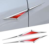 Pegatinas Coche para Skoda Octavia A5 A7 Fabia Superb Kamiq Rapid Yeti Citigo Vision Kodiak, Decoración Lateral 3D Sport para Estética de Carrocería y Protección de Pintura,Red