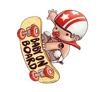 Pegatinas Coche Para Ventana | Diseño De Patinete Infantil En PVC Para Automotriz | Decoración Impermeable Resistente Para Sedán Moto