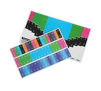 Pegatinas Coloridas de Notas Mba para 7 Teclas, Pegatinas Universales para Piano de Pulgar con Decoración de Notas Musicales, para Principiantes y Entusiastas de la Música (Piano