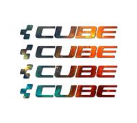 Pegatinas compatibles con cuadro bici Cube x4 galaxy