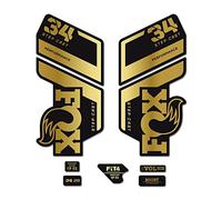 Pegatinas compatibles con horquilla bici Fox Float 34 SC Performance 2022 (Cromado Oro)