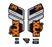 Pegatinas compatibles con horquilla bici Fox Float 34 SC Performance 2022 (Naranja)