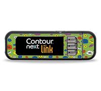 Pegatinas con diseño de flores para Contour Next, color verde