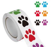 Pegatinas con diseño de patas de perro, suministros escolares seguros, adecuadas para niños, dueños de mascotas, álbumes de recortes, cuadernos, organización del hogar, calcomanías adhesivas