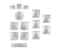 Pegatinas Controles Salpicadero Compatible Con Benz Para GLS500 2017 Para GLS500 2019 Pegatinas De Botón De Interruptor De Ventana De Coche Calcomanías De Control Accesorios Para Automóviles