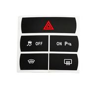 Pegatinas Controles Salpicadero Compatible Con Ford Para S-Max Calcomanía para reparar botones del interior del coche, calcomanía para encender y apagar