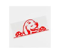 Pegatinas Creativas Para Ventana Trasera De Perro Golden Retriever, Productos De Accesorios Para Coche Y Motocicleta(Red,20CM)