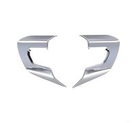 Pegatinas cromadas para volante, cubierta de lentejuelas para Golf 6 MK6 MK5, plástico ABS plateado para decoración interior, fácil montaje, diseño de vehículo, 1 pieza (2 unidades)
