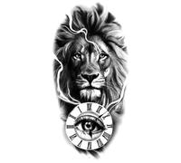 Pegatinas Cuerpo 6 Estilos Serpiente/tigre/leones Tatuaje Temporal Pegatina Impermeable Y Duradero(F)