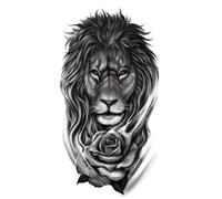 Pegatinas Cuerpo 6 Estilos Serpiente/tigre/leones Tatuaje Temporal Pegatina Impermeable Y Duradero(TYPE A)