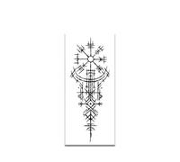 Pegatinas Cuerpo Palabra Inglesa Carpe Diem Tatuaje Temporal Pegatina Impermeable Magia Semi Permanente(B)
