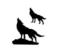 Pegatinas Cuerpo Remiendo Temporal Del Tatuaje Del Diseño Doble Del Grito Del Lobo Para La Prenda Impermeable Del Artículo De 1-2 Semanas